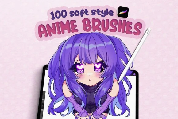 Best Procreate Brushes for Anime & Manga (Soft Style, Line Art & Color)