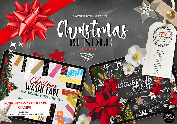 Christmas Procreate Brushes Bundle