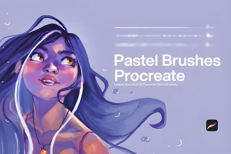 The Dreamy Pastel Art Kit for Procreate: Soft, grainy, nostalgic pastel brushes that bring the organic texture and effortless blending of real pastels to your iPad.