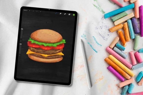 Chalkboard Artist's Toolkit, 20+ Chalk Brushes (Free), product preview artwork: preview 1 thumbnail