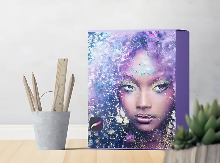 30 Glitter Procreate Brushes, Sparkle & Shine Set, product preview artwork: preview 3 thumbnail