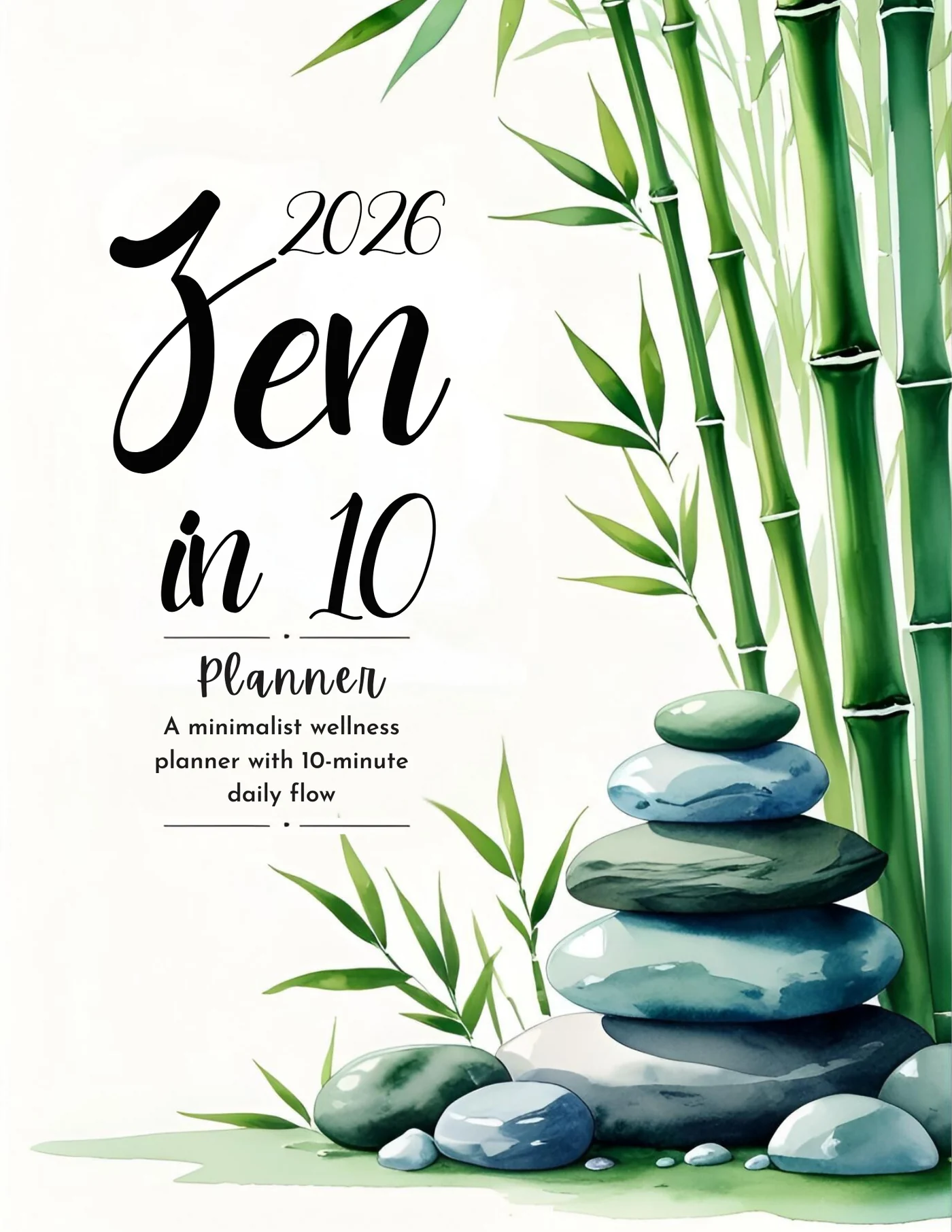 10-Minute Daily Mindfulness System, 57-Page Planner, product preview artwork