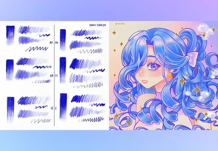 Pro-Sketch Traditional Art Kit for Procreate, product preview artwork: preview 1 thumbnail