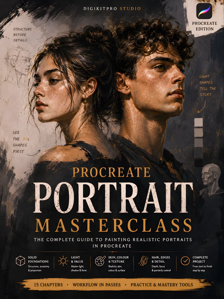 The Complete Procreate Portrait Masterclass (eBook): cover