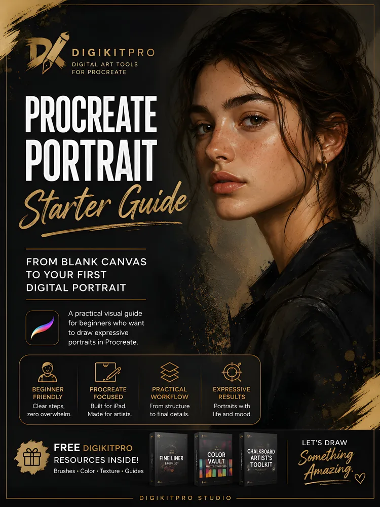 Procreate Portrait Starter Guide (Free eBook): cover