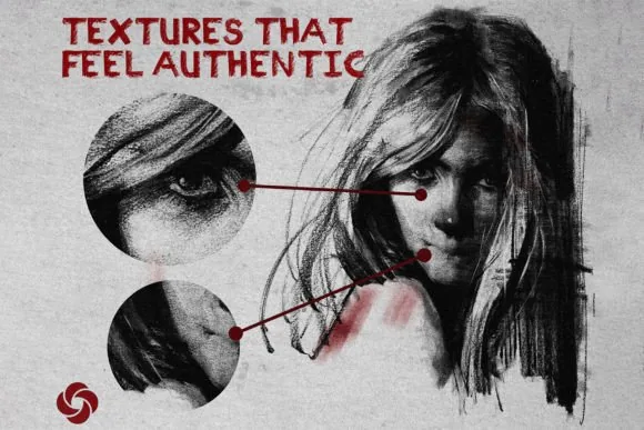 Professional Charcoal Studio for Procreate, product preview artwork: preview 1 thumbnail
