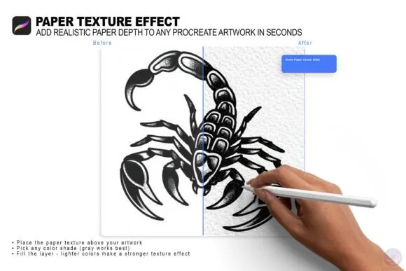 Tattoo Artist's Studio Kit, 200+ Procreate Brushes, product preview artwork: preview 2 thumbnail