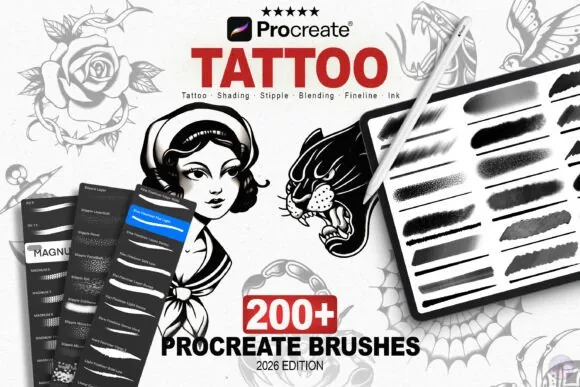 How to Design Tattoos in Procreate: The Linework-to-Stencil Workflow