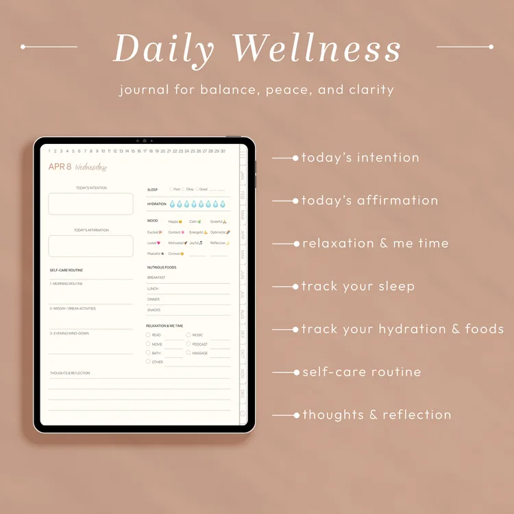 2026 Digital Wellness Journal, product preview artwork: preview 2 thumbnail